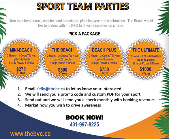 Beach Volleyball Rental for PSOs