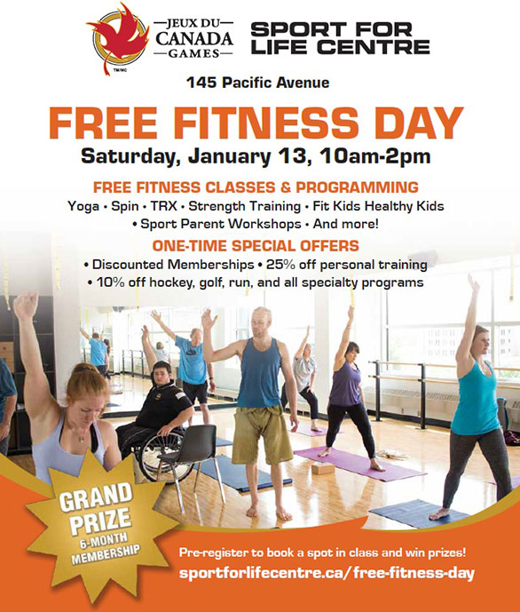 Fitness Day Saturday, January 13!