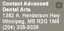 Contact Advanced Dental Arts: CALL (204) 338.9338