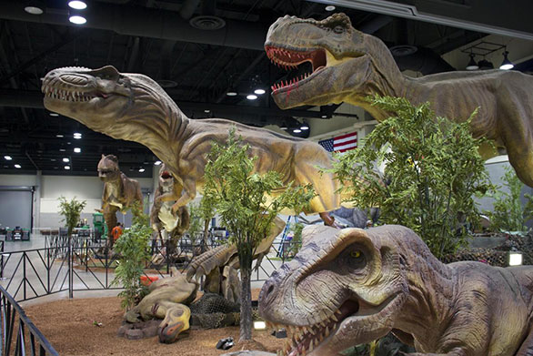 dinosaur display