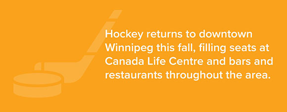 GRAPHIC: Hockey returns to downtown Winnipeg this fall, filling seats at Canada Life Centre and bars and restaurants throughout the area.